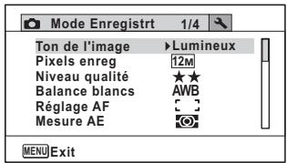 PENTAX W90 - Appuyez sur le bouton de navigation () - 1