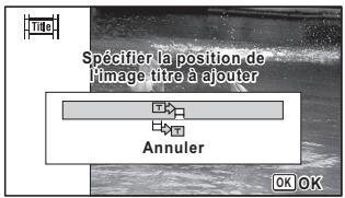 PENTAX W90 - Ajout d'une image titre à une séquence vidéo - 3