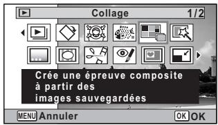 PENTAX W90 - Accédez au mode et appuyez sur le bouton de navigation (). - 1
