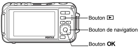 PENTAX W90 - Suppression de toutes les images et fichiers son - 2