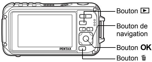 PENTAX W90 - Lecture et suppression des images - 1