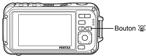 PENTAX W90 - Sélection de la fonction de détention du visage - 1
