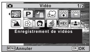 PENTAX W90 - Enregistrement de séquences vidéo - 2