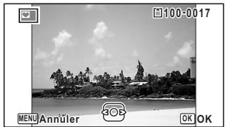 PENTAX W90 - Enregistrement de l'image vignette (apparition vignette) - 2
