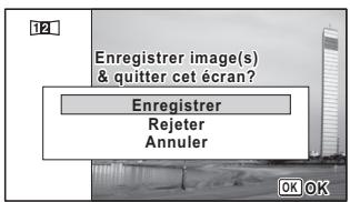 PENTAX W90 - Annulation après avoir pris la première ou la seconde image - 1