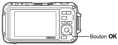 PENTAX W90 - Affichage du mode horloge - 1