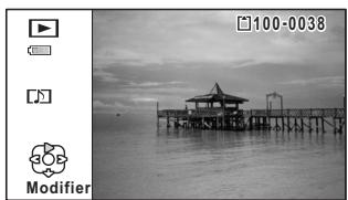 PENTAX W90 - Appuyez sur le bouton de navigation (▲). - 1
