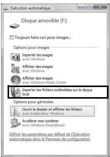 PENTAX W90 - Cliquez sur [importer les fichiers multimédias sur le disque local] - 1