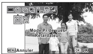 PENTAX W90 - Utilisation du retardateur - 2