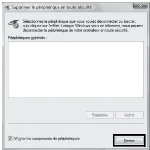 PENTAX W90 - Déconnexion de la liaison appareil/ordinateur windows PC - 6