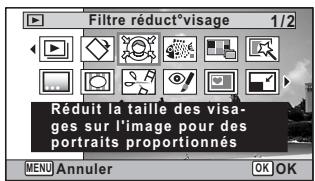 PENTAX W90 - Traitement des images pour réduire les visages - 1