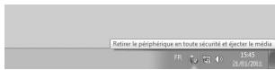 Retirer le périphérique en toute sécurité et éjecter le média FR 1345 21/01/2011