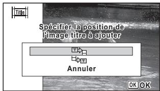 Spécifier la position de l'image titre à ajouter Annuler OK OK