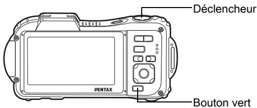 Déclencheur PENTAX Bouton vert
