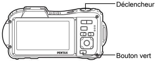 Déclencheur PENTAX Bouton vert