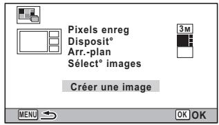 Pixels enreg Disposit® Arr.-plan Sélect® images Créer une image MENU OK OK