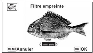 Filtre empreinte MENU Annuler OK OK