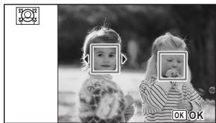PENTAX WG10 - Traitement des images pour réduire les visages - 2