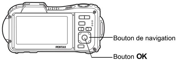 Bouton de navigation PENTAX Bouton OK