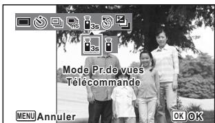 Mode Pr.de vues Télécommande MENU Annuler OK OK
