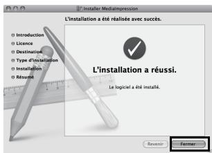 L'installation a été réalisée avec succès. Introduction Licence Destination Type d'installation Installation Résuré L'installation a réussi. Le logiciel a été installé. Revenir Former
