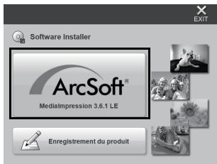 Software Installer ArcSoft® MedialImpression 3.6.1 LE Enregistrement du produit