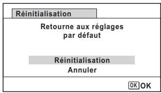 PENTAX OPTIO WG3-GPS - Réinitialisation aux réglages par défaut (Réinitialisation) - 1