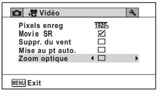 PENTAX OPTIO WG3-GPS - Utilisez le bouton de navigation (◀▶) pour sélectionner √ (Oui)/ □ (Arrêt). - 1