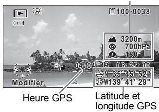 PENTAX OPTIO WG3-GPS - Appuyez sur le bouton OK jusqu'à ce que l'affichage Info 2 apparaisse. - 1