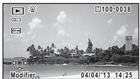 PENTAX OPTIO WG3-GPS - Affichage en mode ▶ - 2