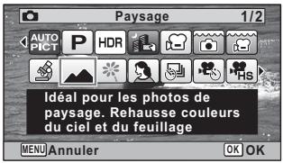 PENTAX OPTIO WG3-GPS - Réglage du mode scène - 2