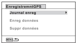 PENTAX OPTIO WG3-GPS - Enregistrer un journal selon un intervalle et une durée prédéfinis - 2