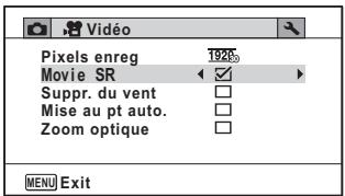 PENTAX OPTIO WG3-GPS - Réglage de la fonction Movie SR (anti-bougé vidéo) - 1