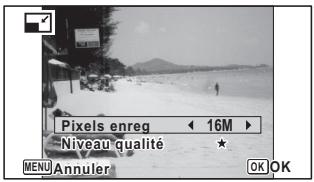 PENTAX OPTIO WG-4 - Modification de la taille d'image (Redéfinir) - 2