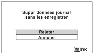 PENTAX OPTIO WG-4 - Ignorer le journal enregistré - 2
