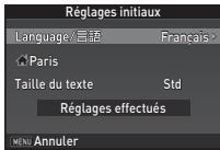 PENTAX KS2 - Utilisez ▲▼◀▶ pour sélectionner la langue voulue et appuyez sur OK. - 1
