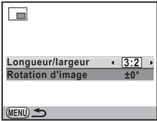PENTAX KX - Spécifiez la taille et la position de la zone à recadrer. - 1