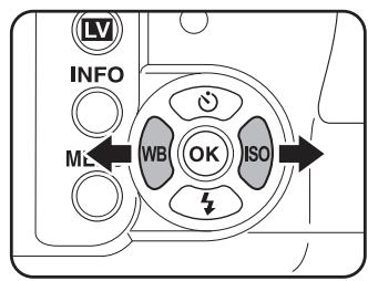 PENTAX KX - Appuyez sur le bouton de navigation (◀▶). - 1