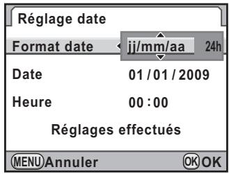 PENTAX KX - Réglage de la date et de l'heure - 1