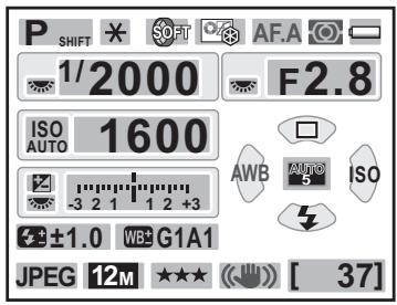 PENTAX KX - - Écran de contrôle LCD - 1