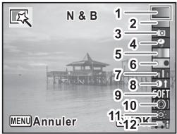 N & B 1 2 3 4 5 6 7 8 9 10 11 MENU Annuler