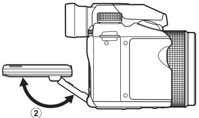 PENTAX X5 - Réglage de la position de l'écran - 3