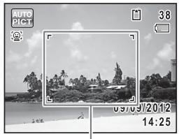 PENTAX X5 - Confirmez le sujet et les paramètres de la prise de vue sur l'écran. - 1