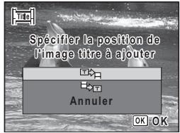 Spécifier la position de l'image titre à ajouter Annuler OK OK