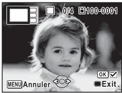 PENTAX X5 - Utilisez le bouton de navigation (◀▶) pour sélectionner l'image à disposer, puis appuyez sur le bouton OK. - 1
