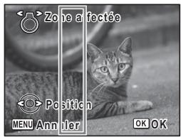 Zone a fectée Position MENU Annuler OK OK