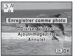 Enregistrer comme photo Diviser Vidéos Ajout image titre Annuler OK OK