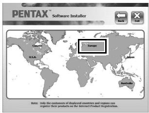 PENTAX X5 - Enregistrement du produit sur Internet - 1