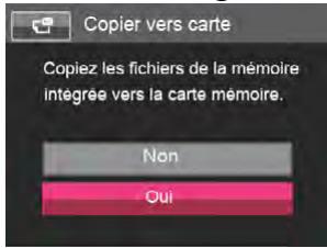 PENTAX XG1 - Copier vers carte - 1