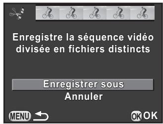 PENTAX K-01 - Utilisez le bouton de navigation (▲▼) pour sélectionner [Enregistrer sous] puis appuyez sur le bouton OK. - 1